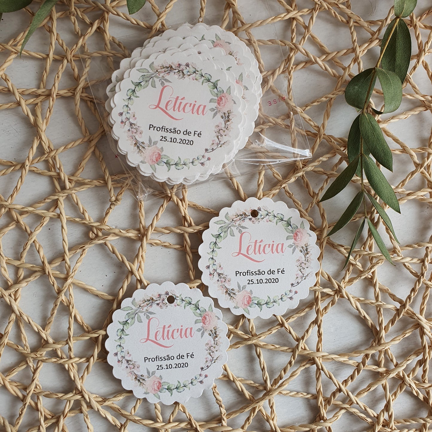 Etiquetas personalizada Love Roses