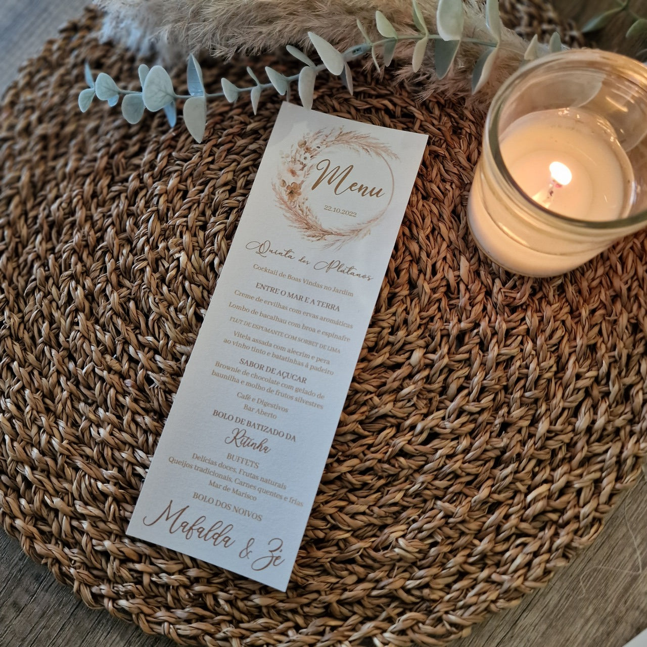 Ementa pampas and blush