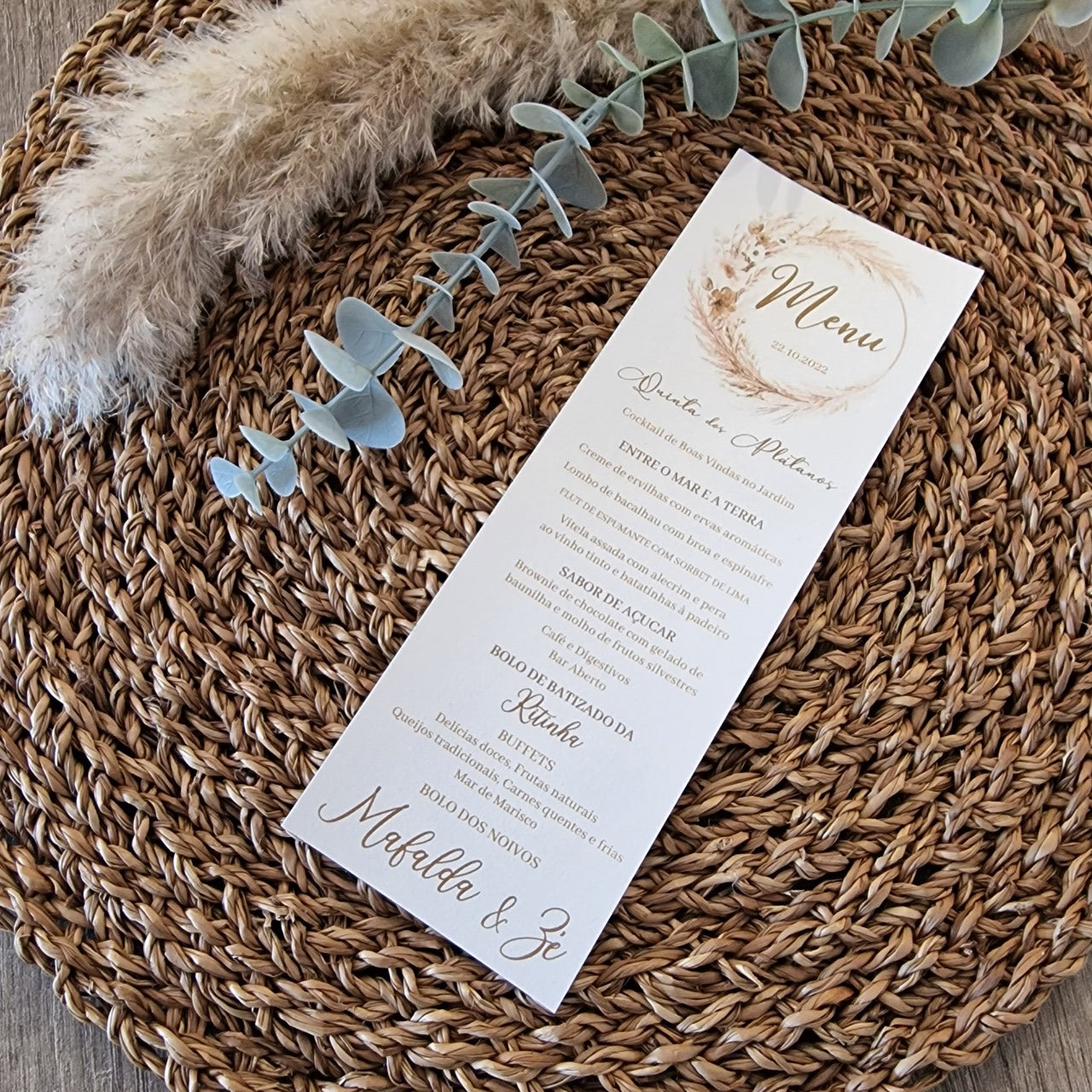 Ementa pampas and blush