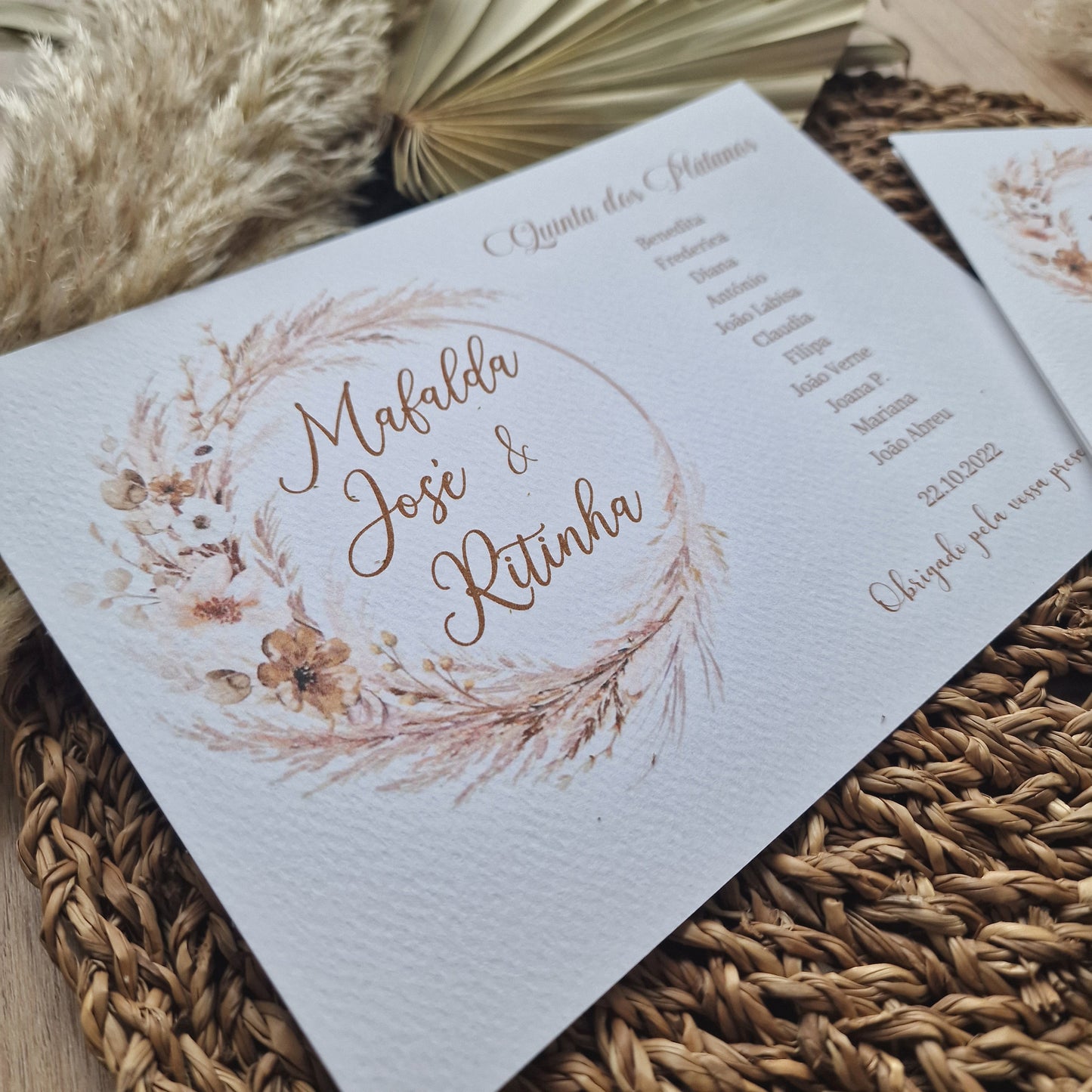 Placas para placar pampas and blush