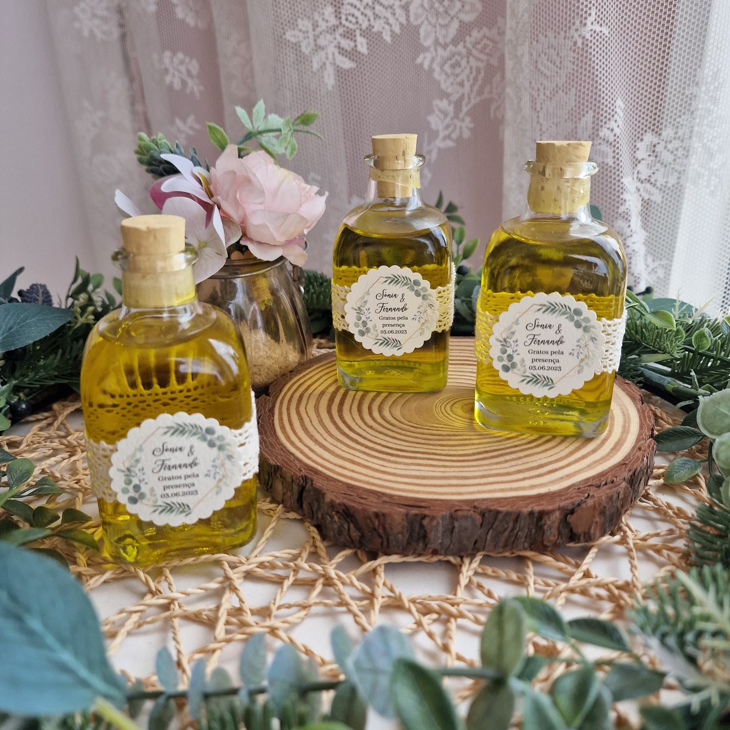 Bouteille carrée d'huile d'olive