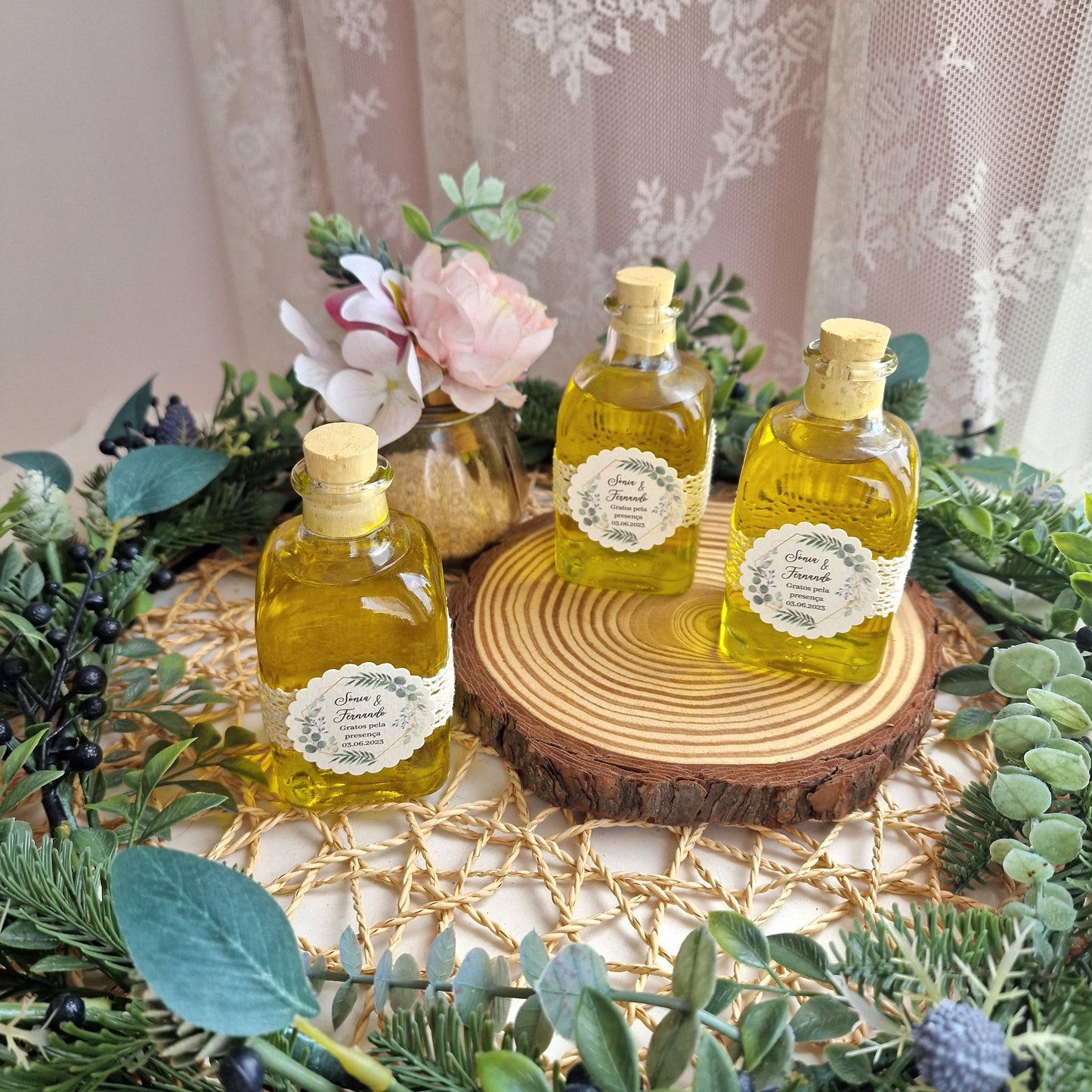 Bouteille carrée d'huile d'olive