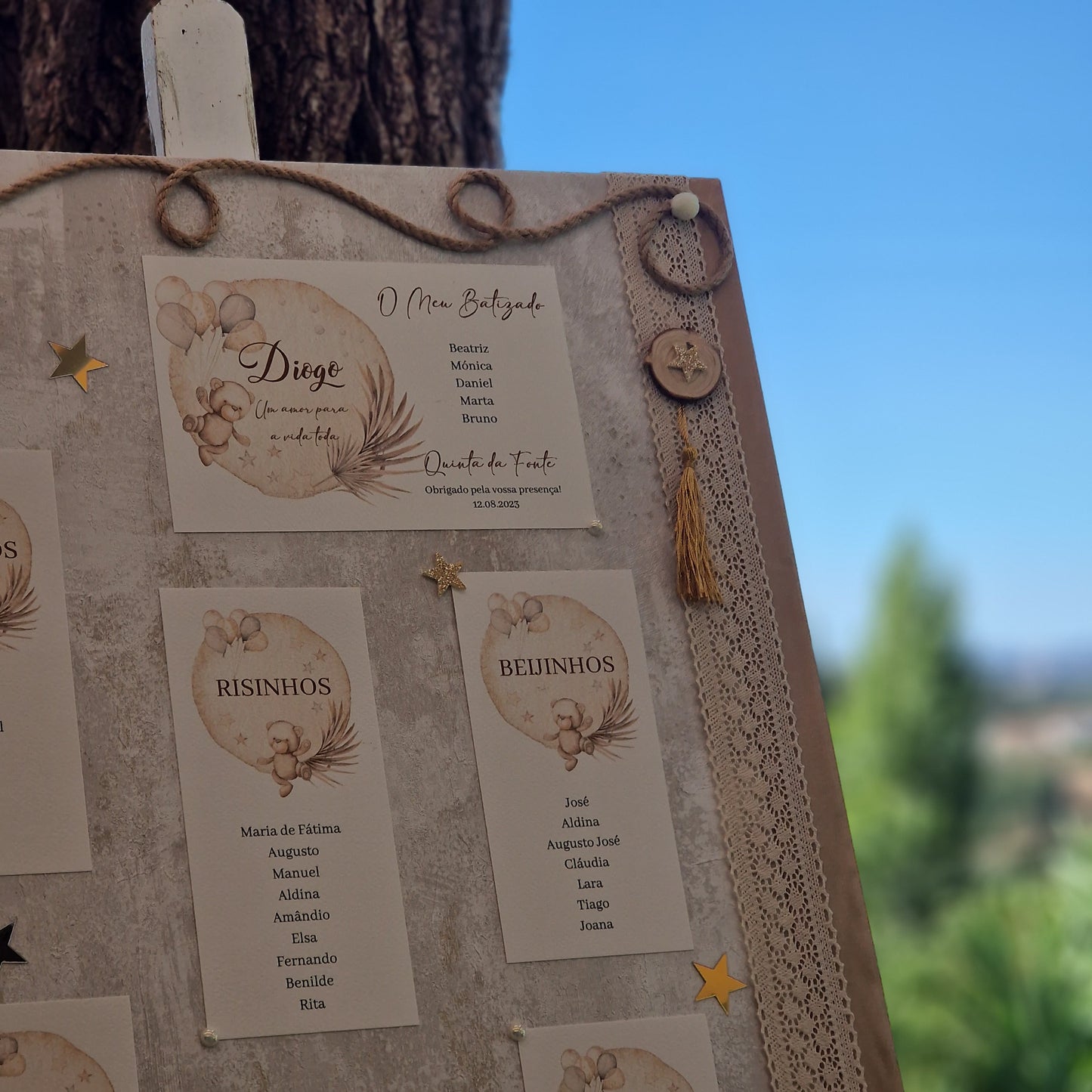 Tableau de bord du voyage de l'ours Mateus