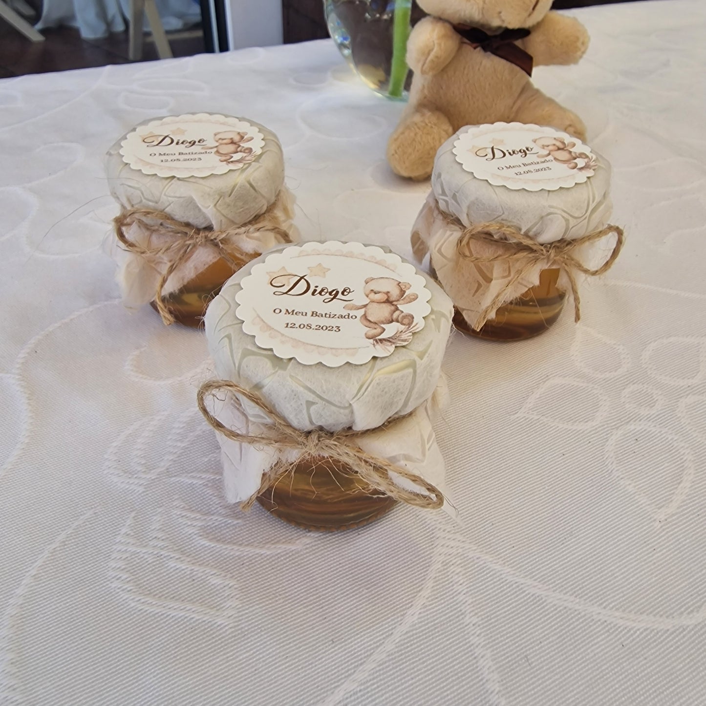 Potinhos de mel do ursinho Diogo