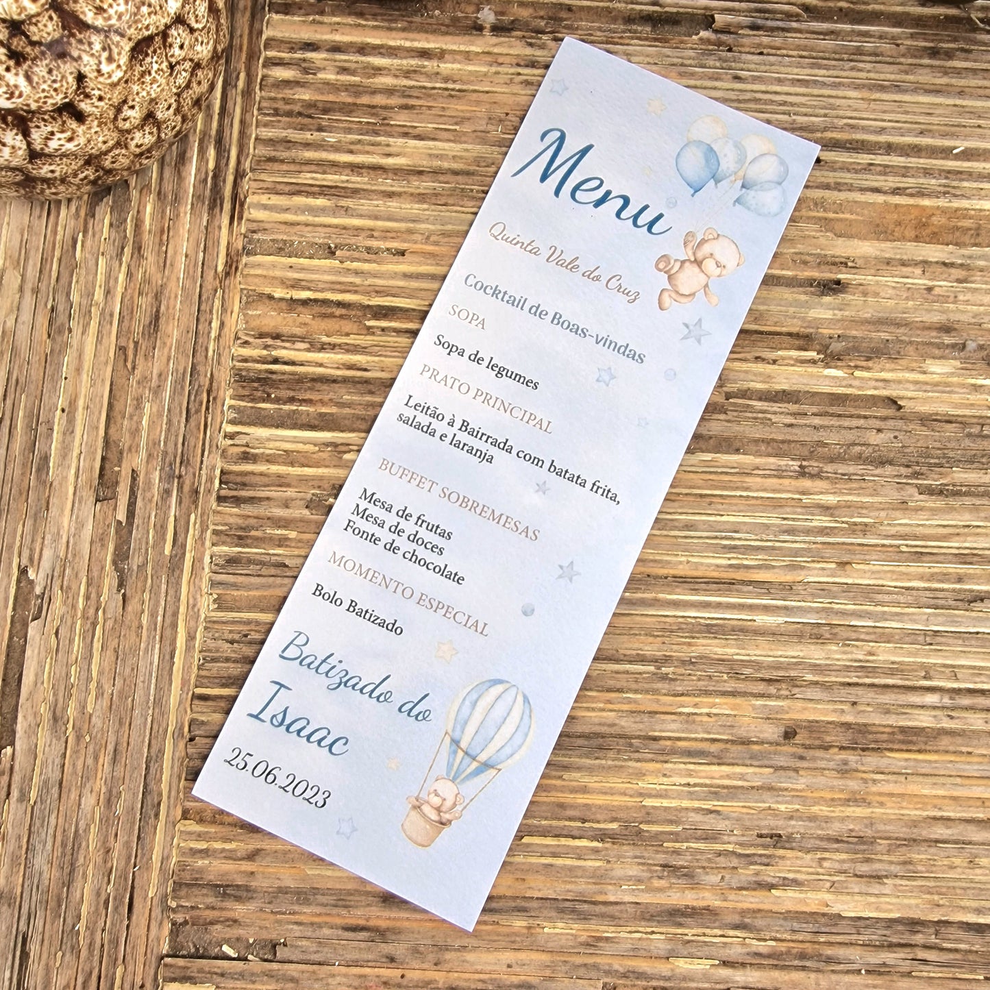 Le menu bleu de Miguel Bear