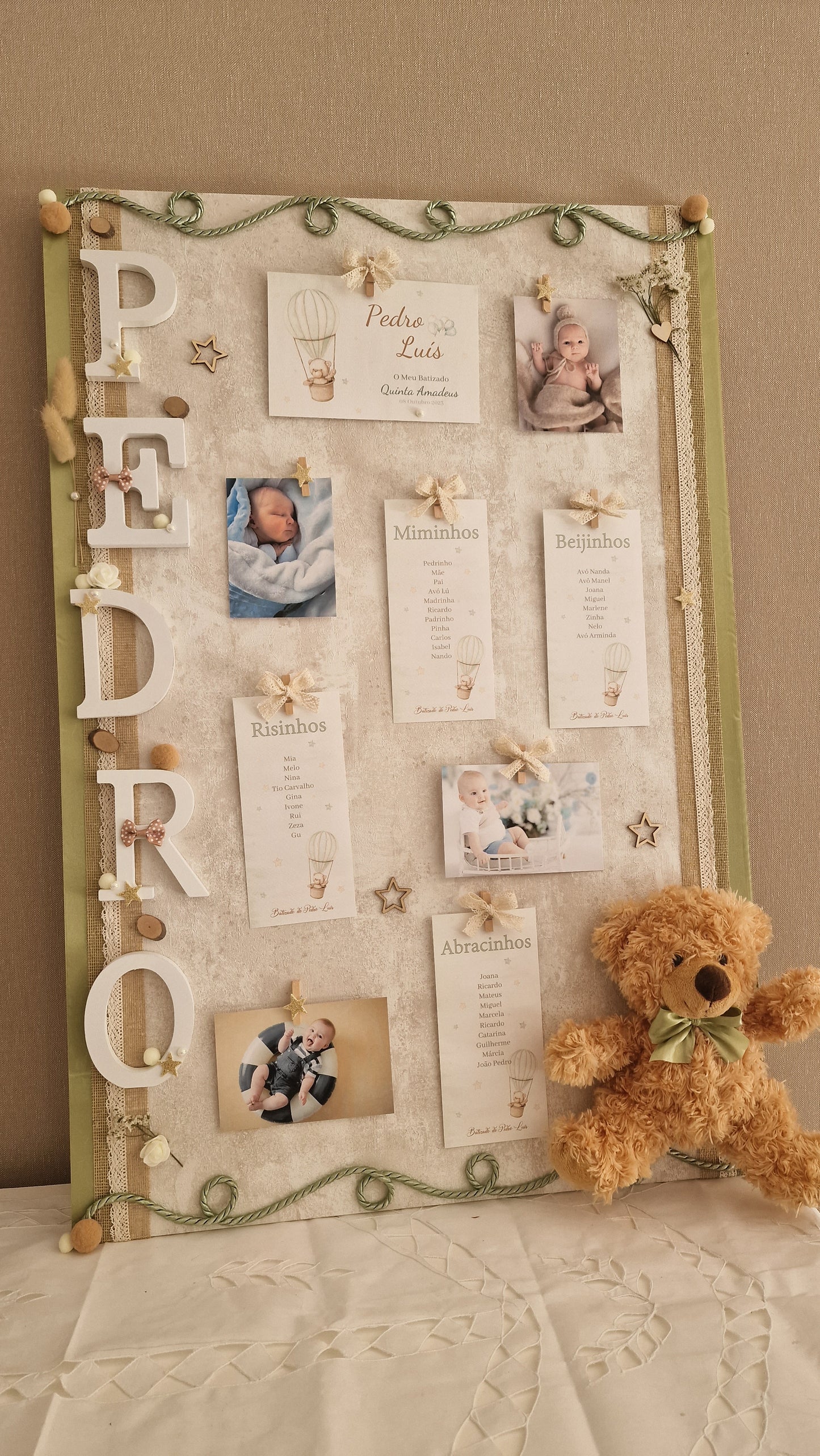 Tableau de bord vert et perle de Pedro Bear