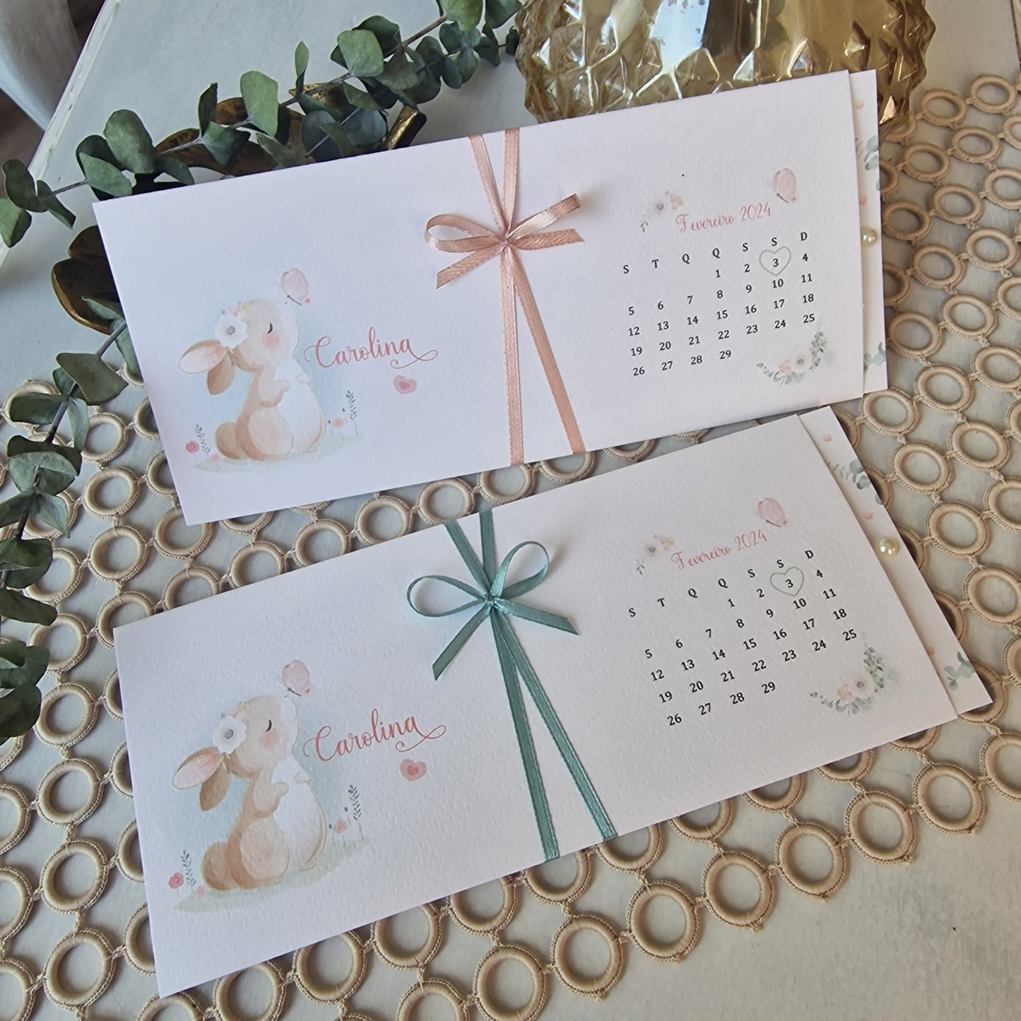 Invitation de lapin de Caroline