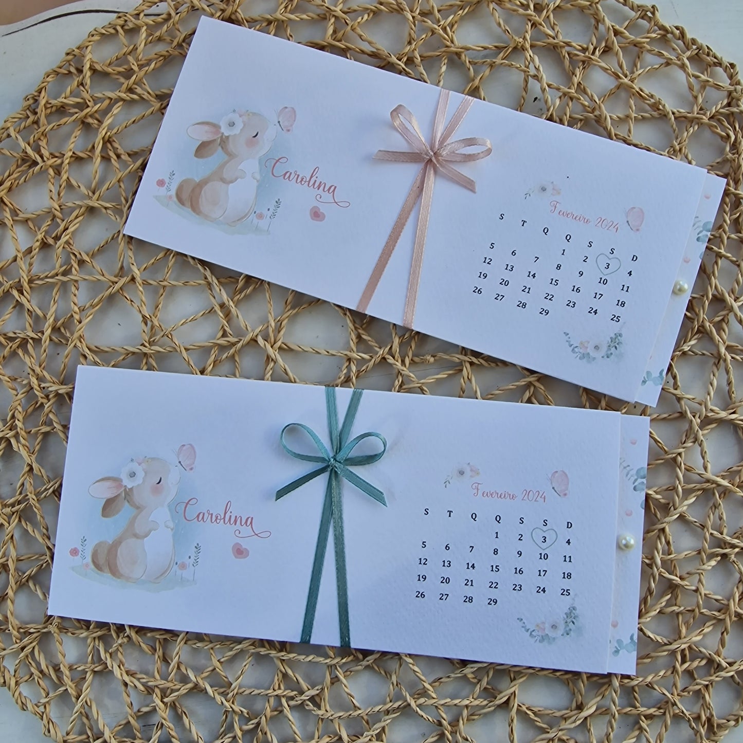 Invitation de lapin de Caroline
