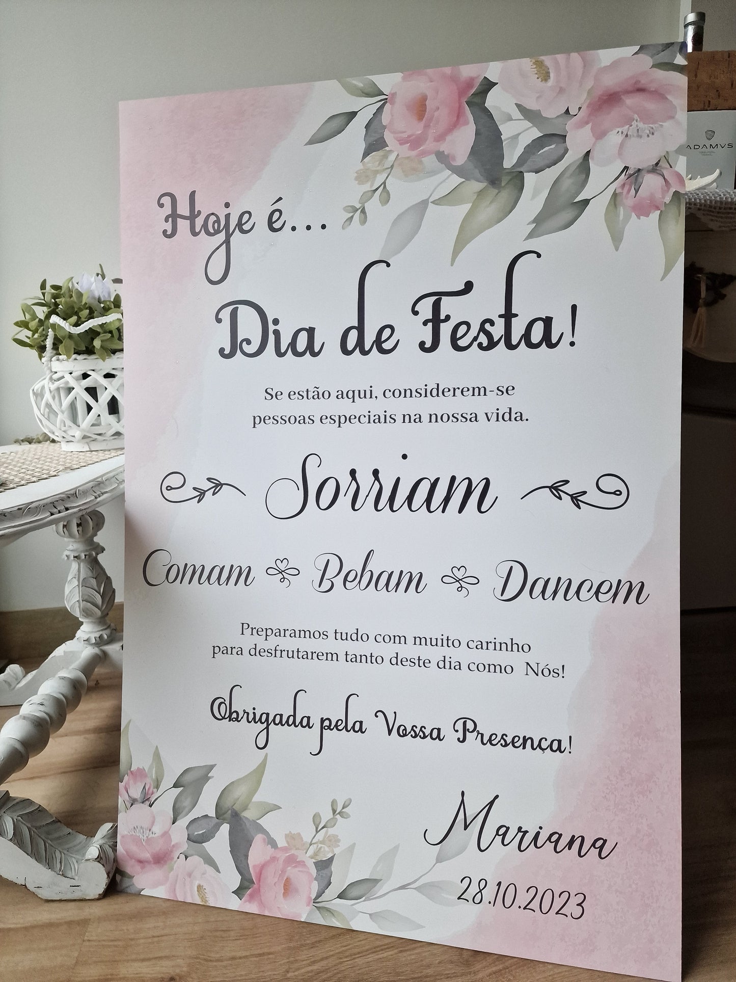 Panneau de bienvenue Fleurs d'aurore