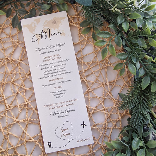 Menu Voyage autour du monde