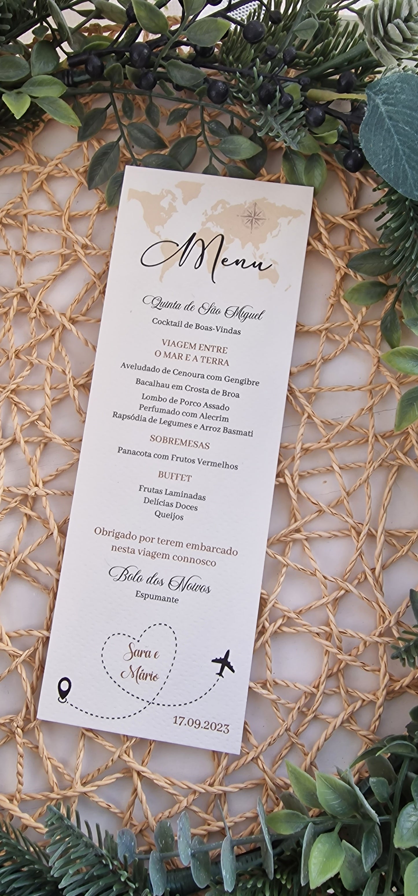 Menu travels around the world