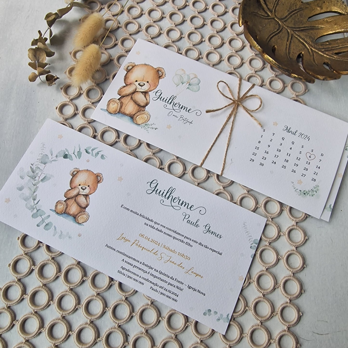 Guilherme's Teddy Bear Invitation