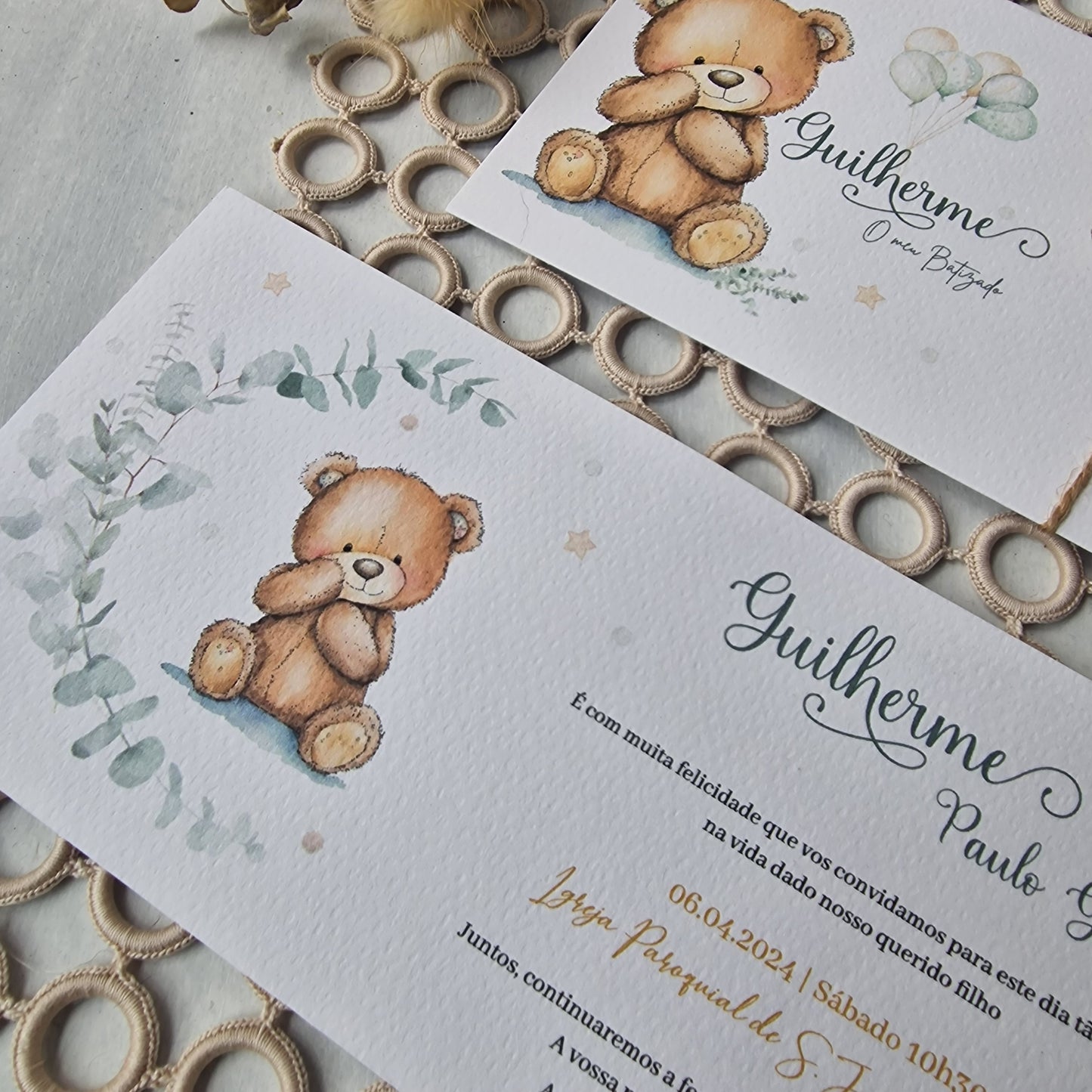 Guilherme's Teddy Bear Invitation