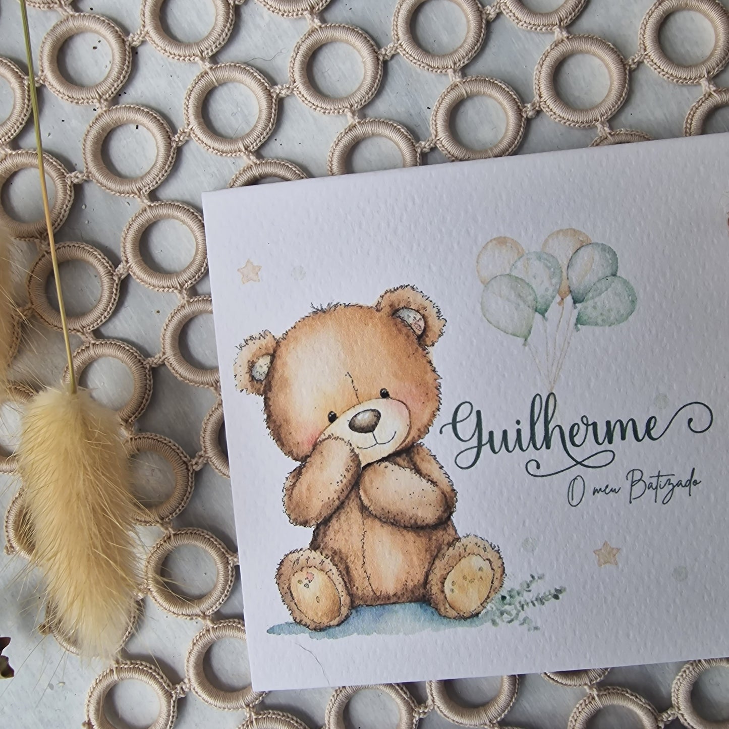 Guilherme's Teddy Bear Invitation