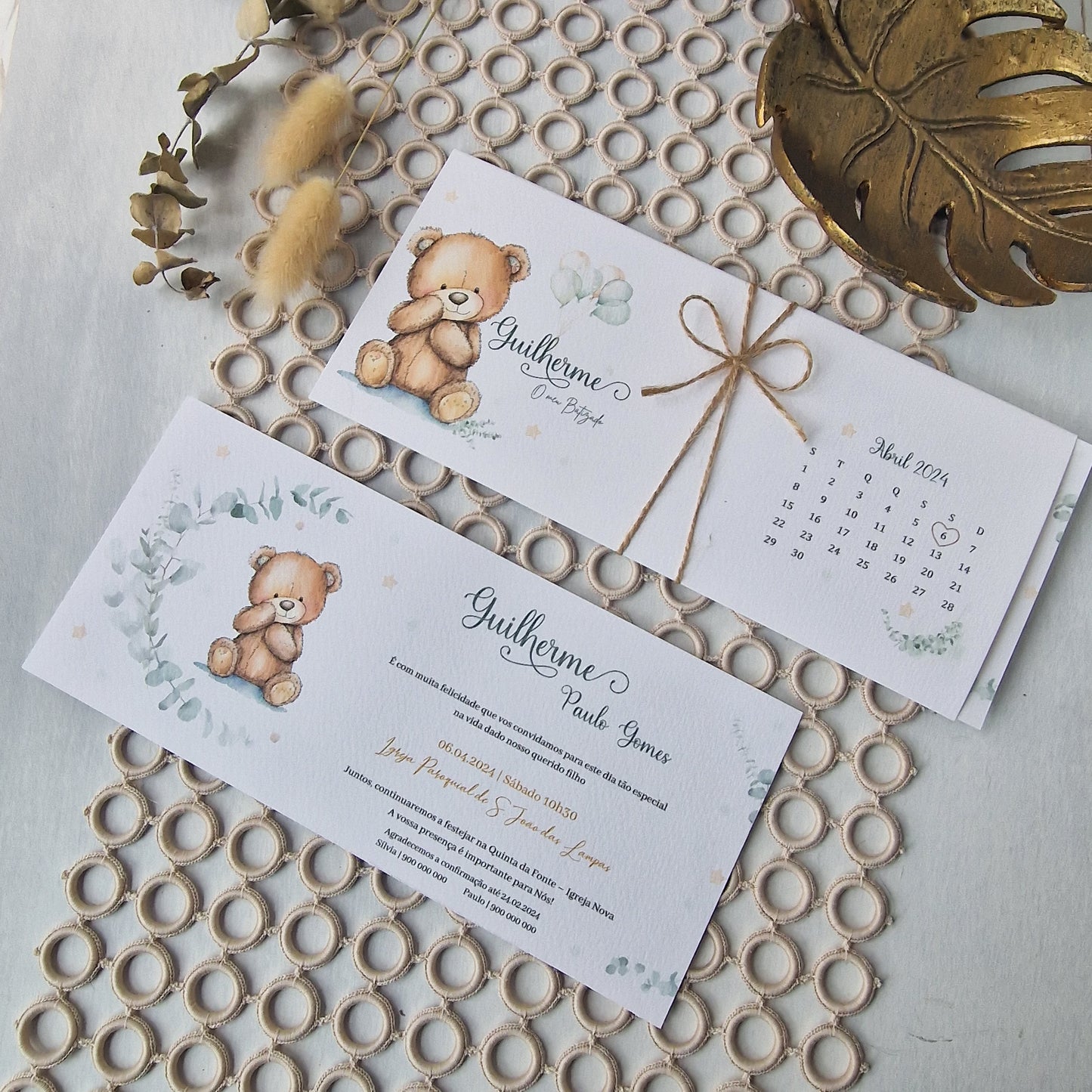 Guilherme's Teddy Bear Invitation