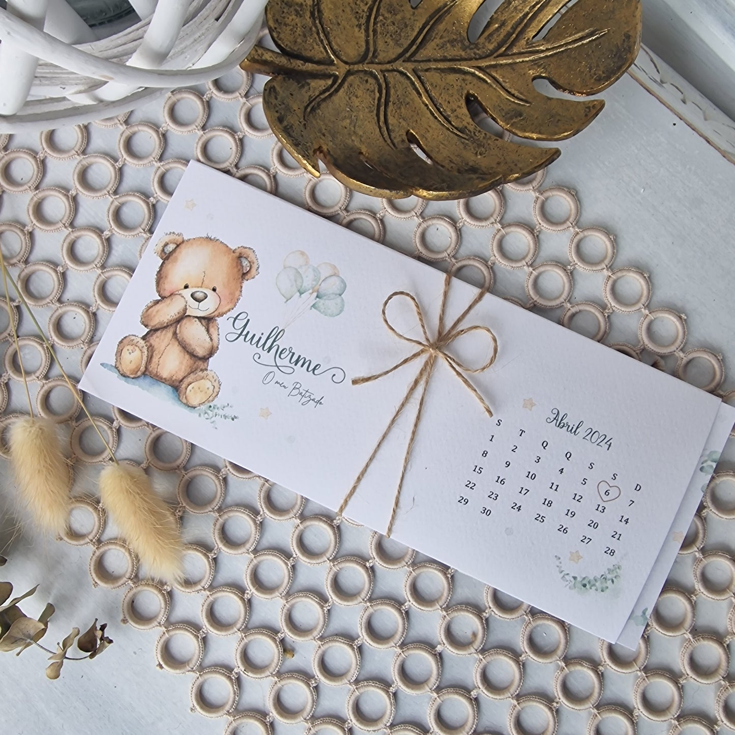 Guilherme's Teddy Bear Invitation
