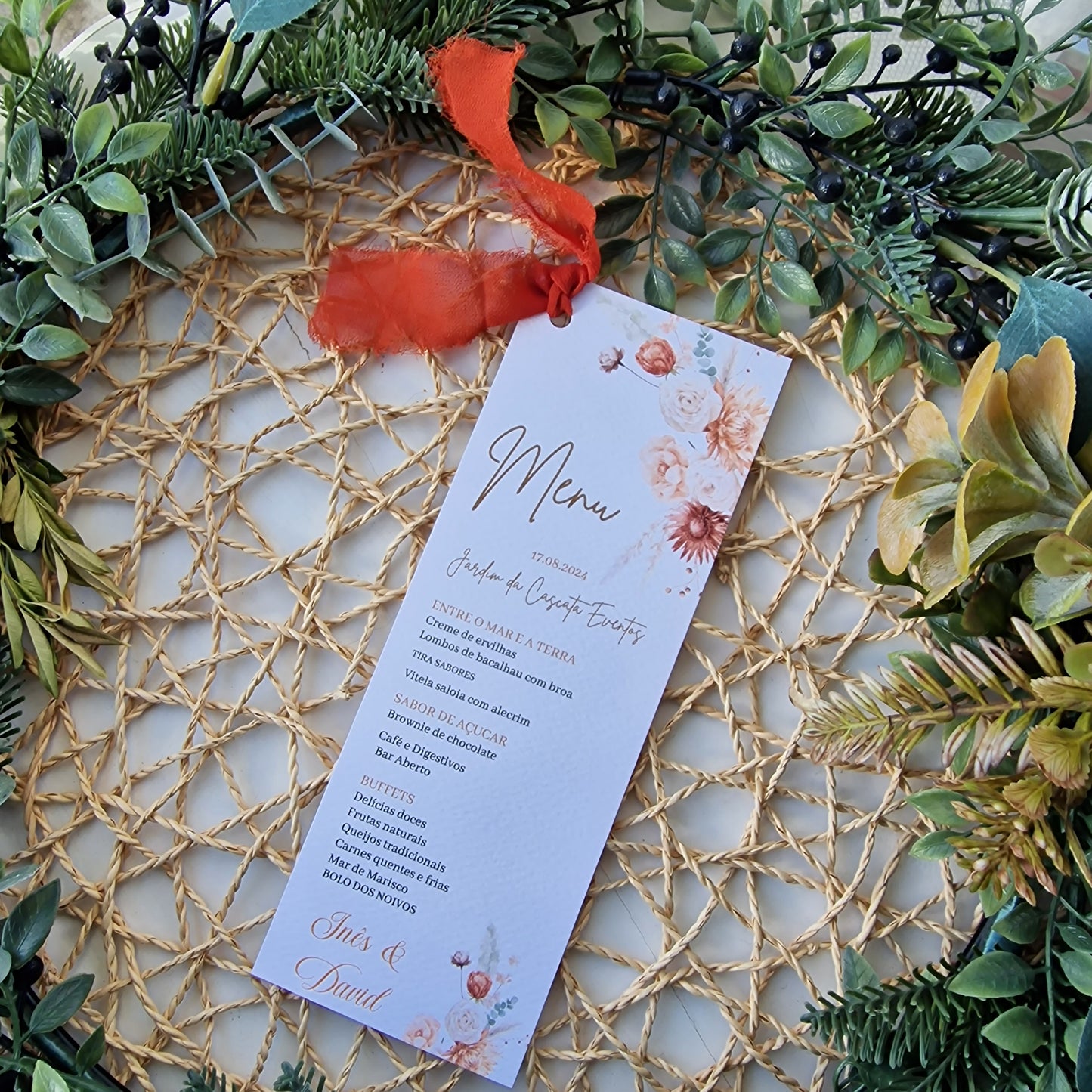 Menu en terre cuite