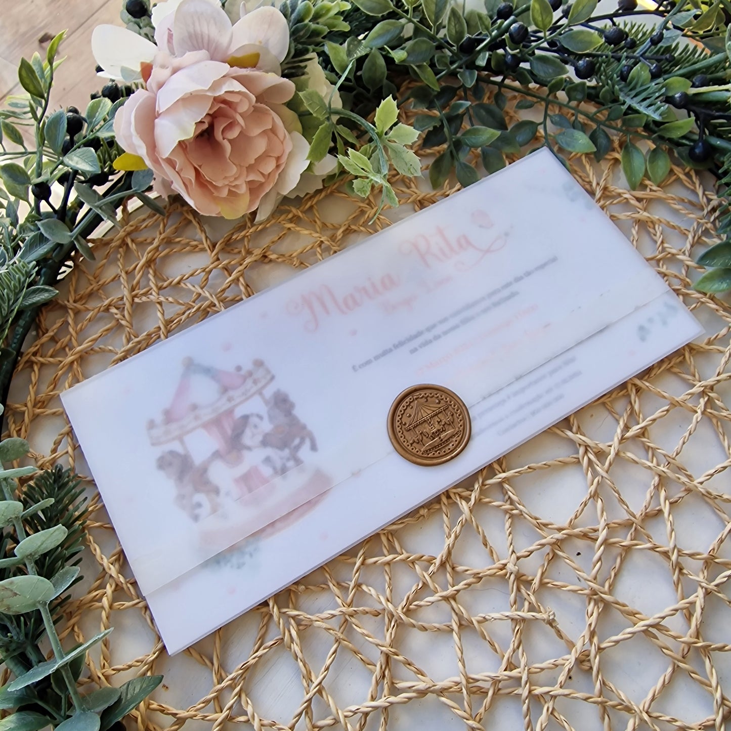 Maria Rita's Carousel Invitations
