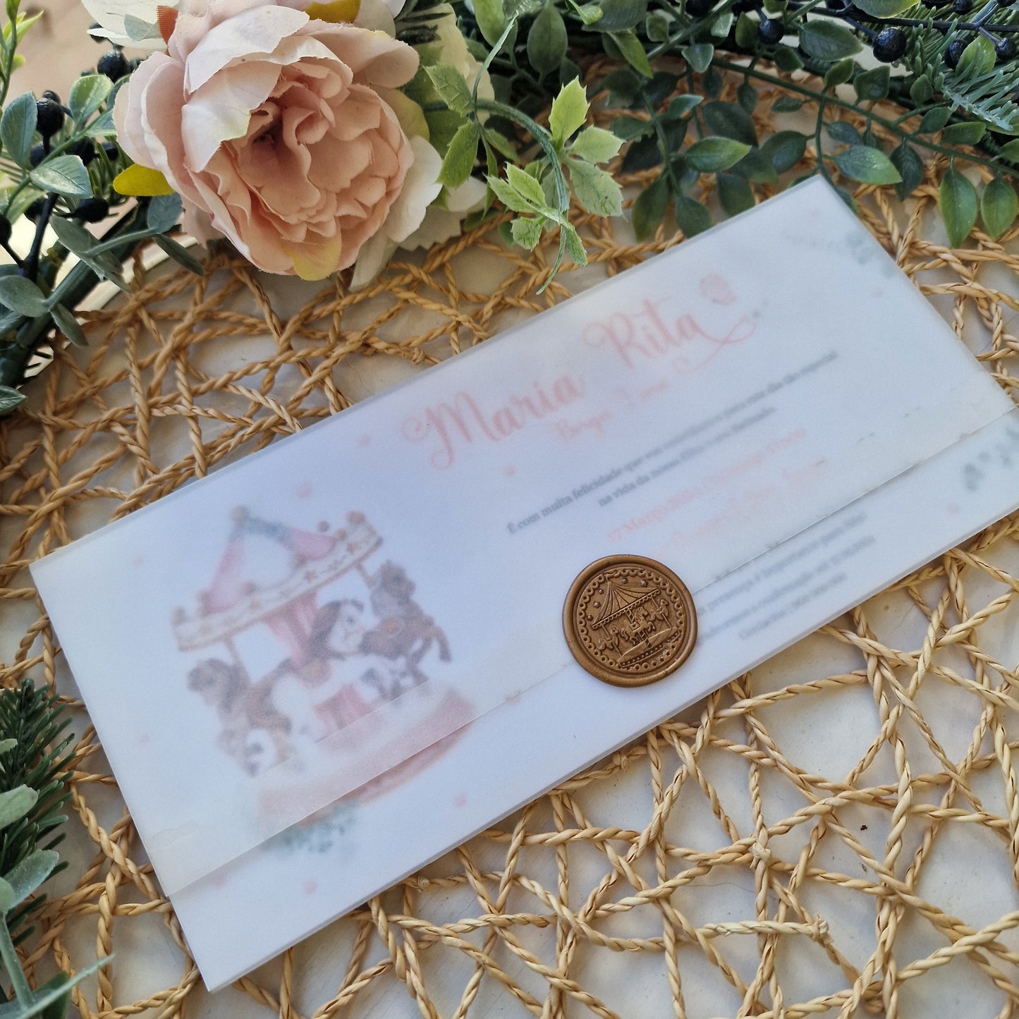 Maria Rita's Carousel Invitations