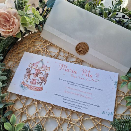 Maria Rita's Carousel Invitations