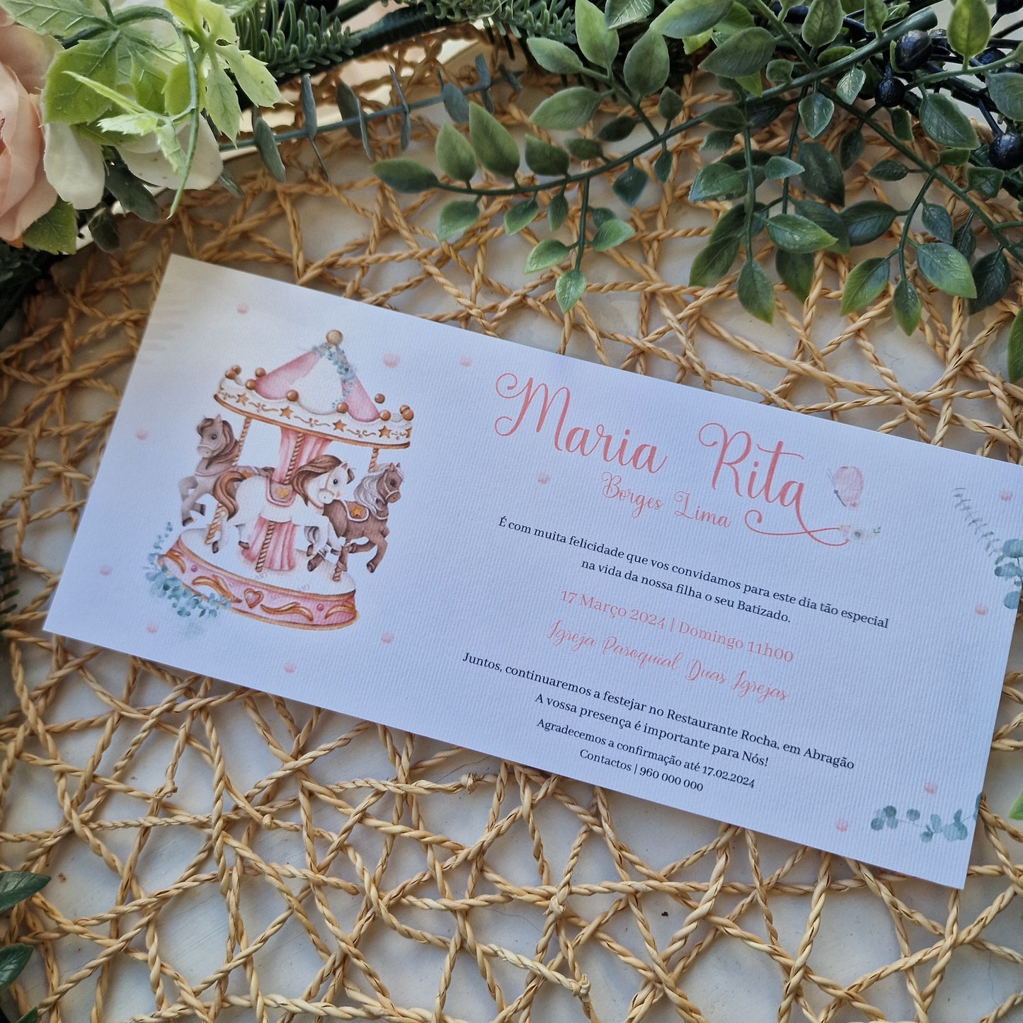 Maria Rita's Carousel Invitations