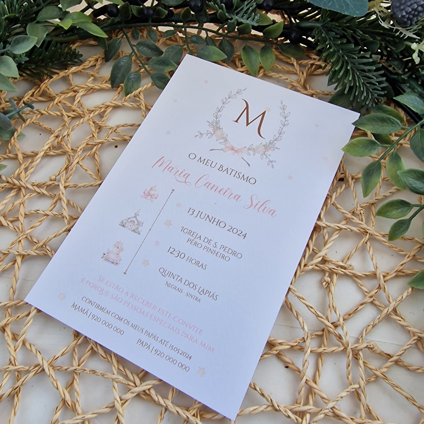Maria's Rustic Invitation