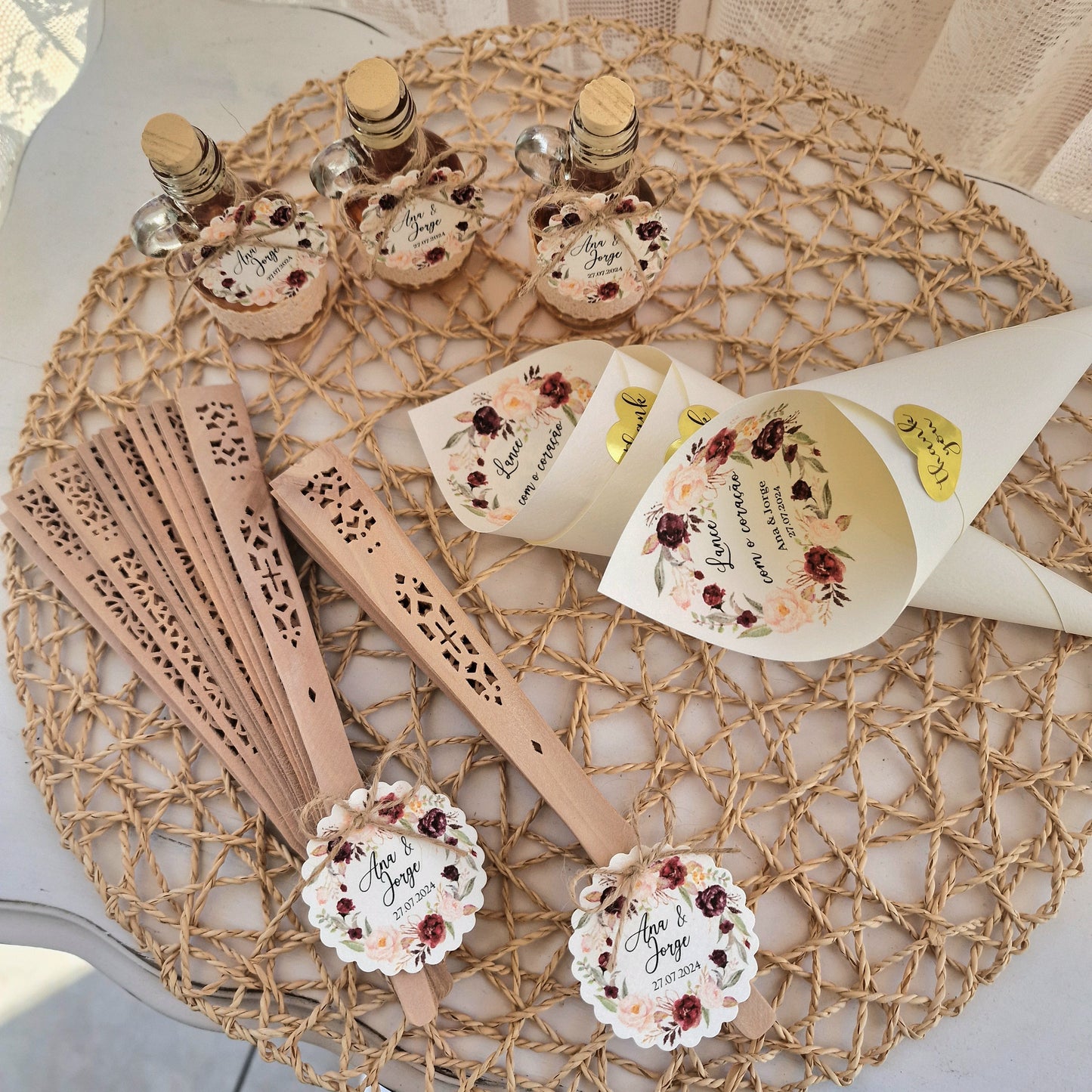 Mini garrafões marsala com moscatel