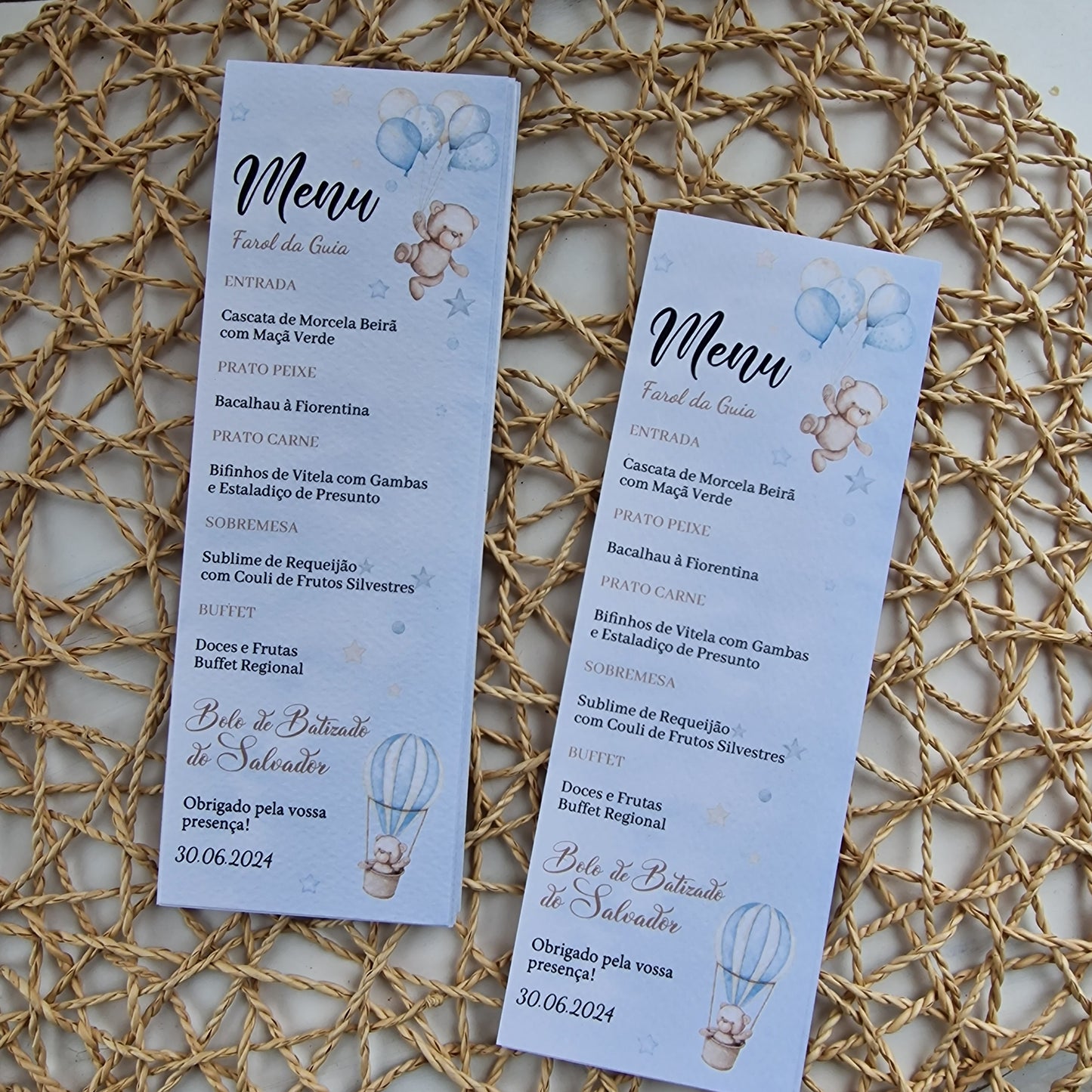 Le menu bleu de Miguel Bear