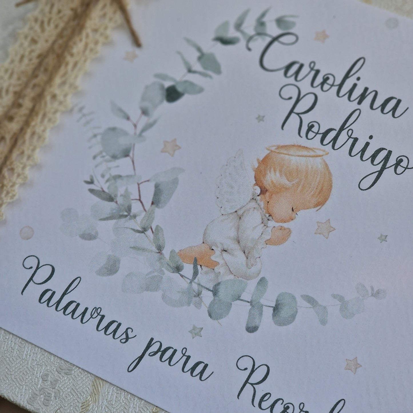 Livre de dédicaces Anjo Carolina et Rodrigo