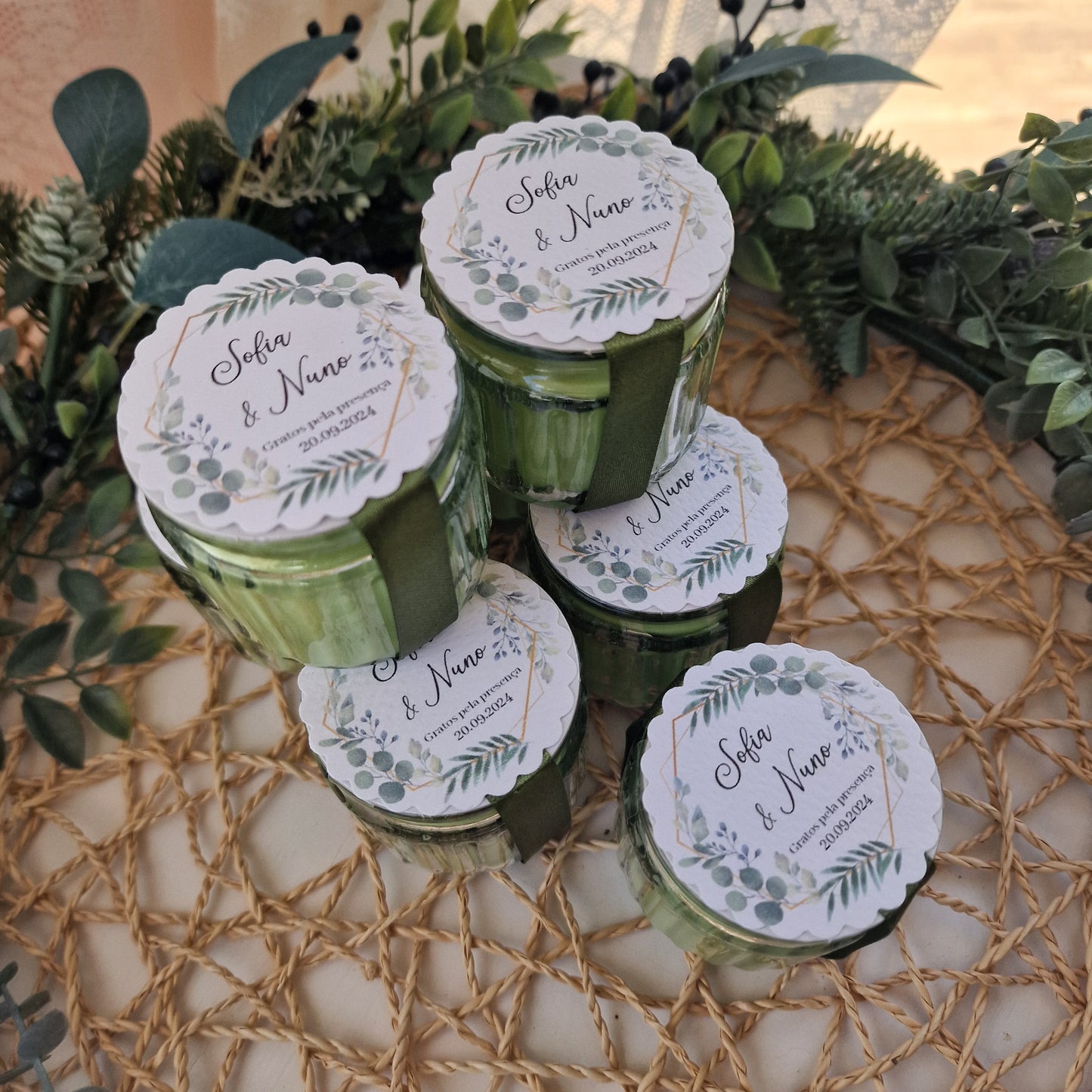 Bougies parfumées en pot en verre C