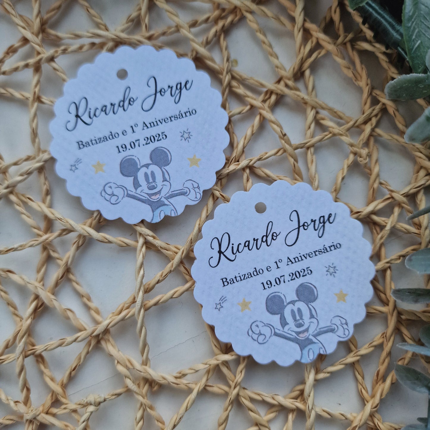 Love Roses with Girl Favor Tags