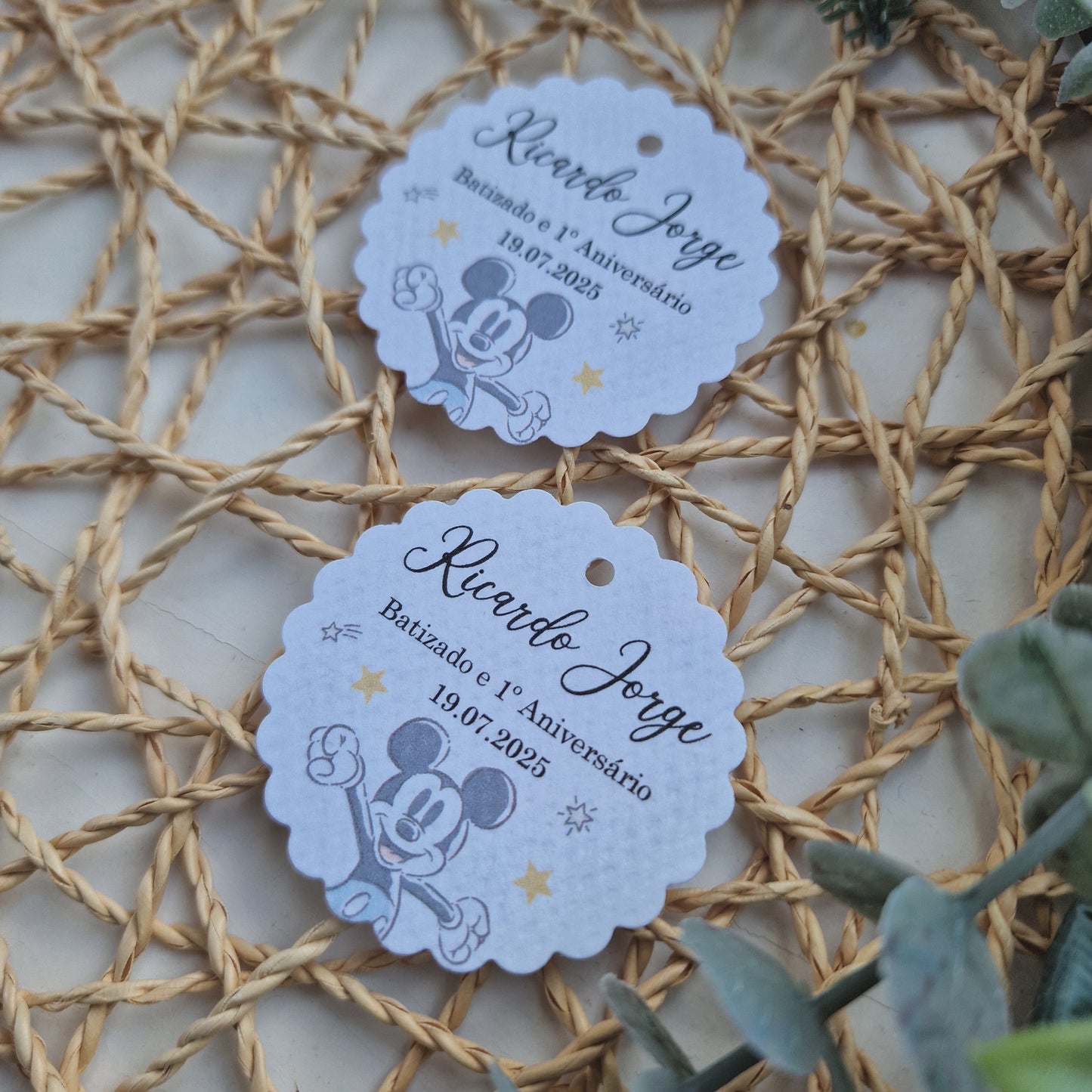 Love Roses with Girl Favor Tags