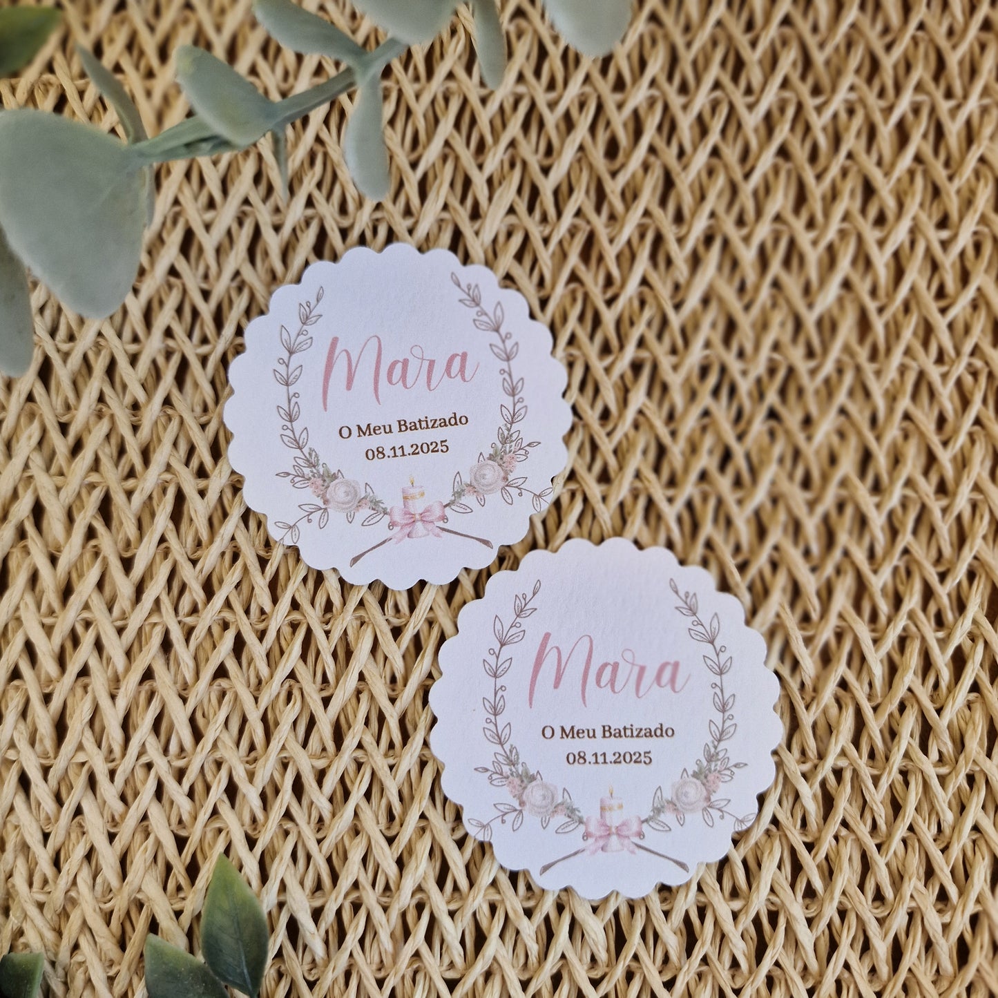 Love Roses with Girl Favor Tags