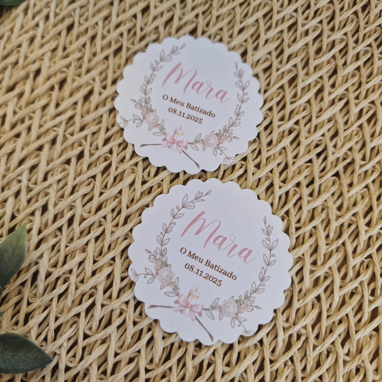 Love Roses with Girl Favor Tags
