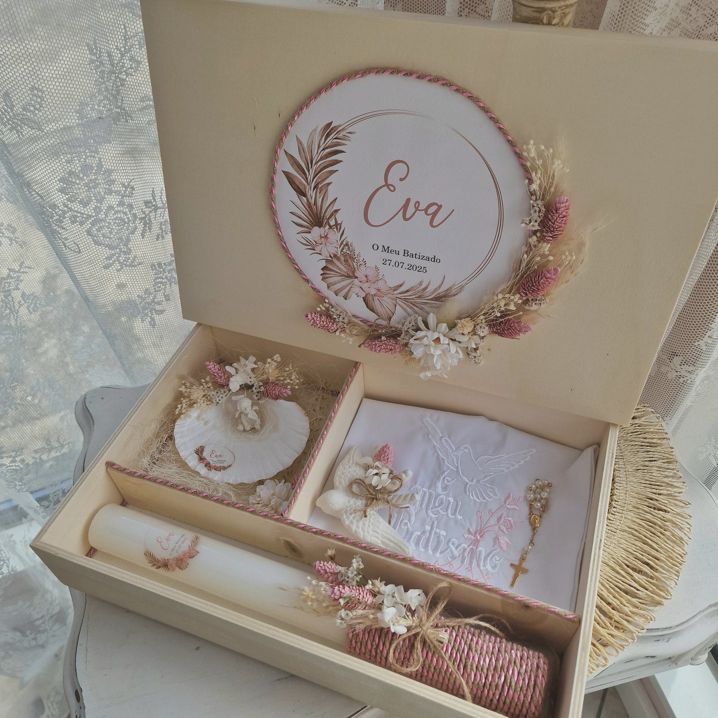 Caixa premium floral booh chique da Eva