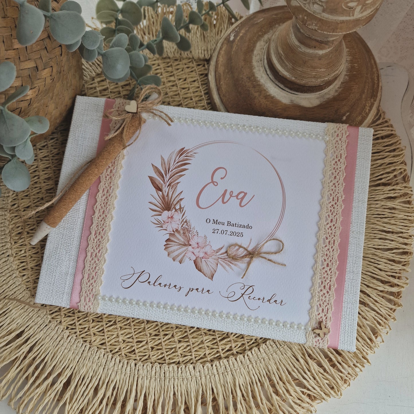 Livro de dedicatórias booh chique da Eva
