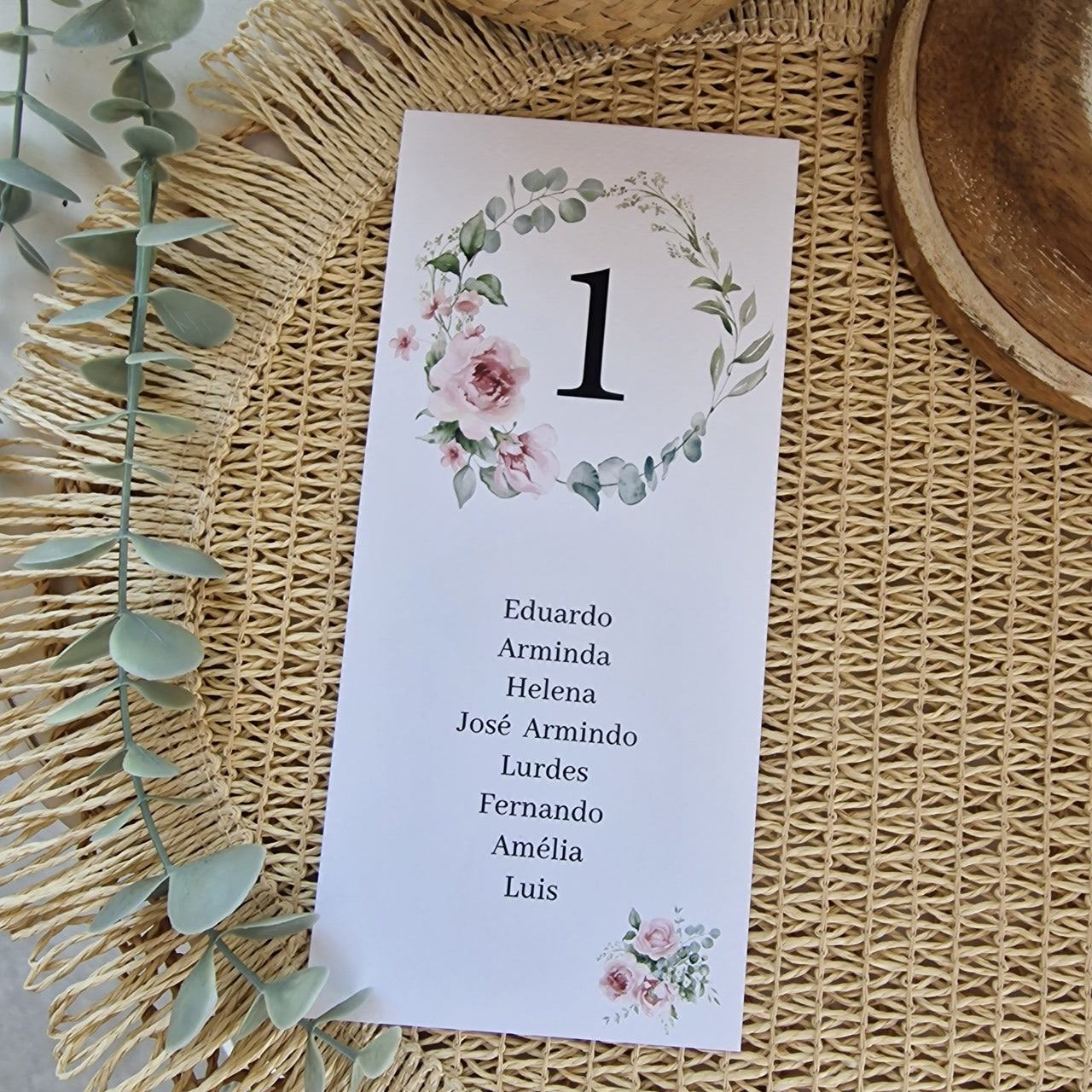 Placas para placar peónias rosa