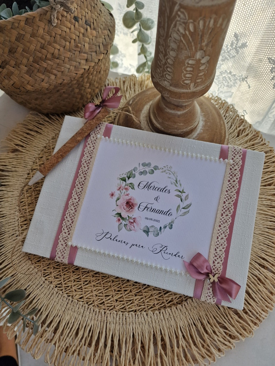 Livro de honra peónias rosas