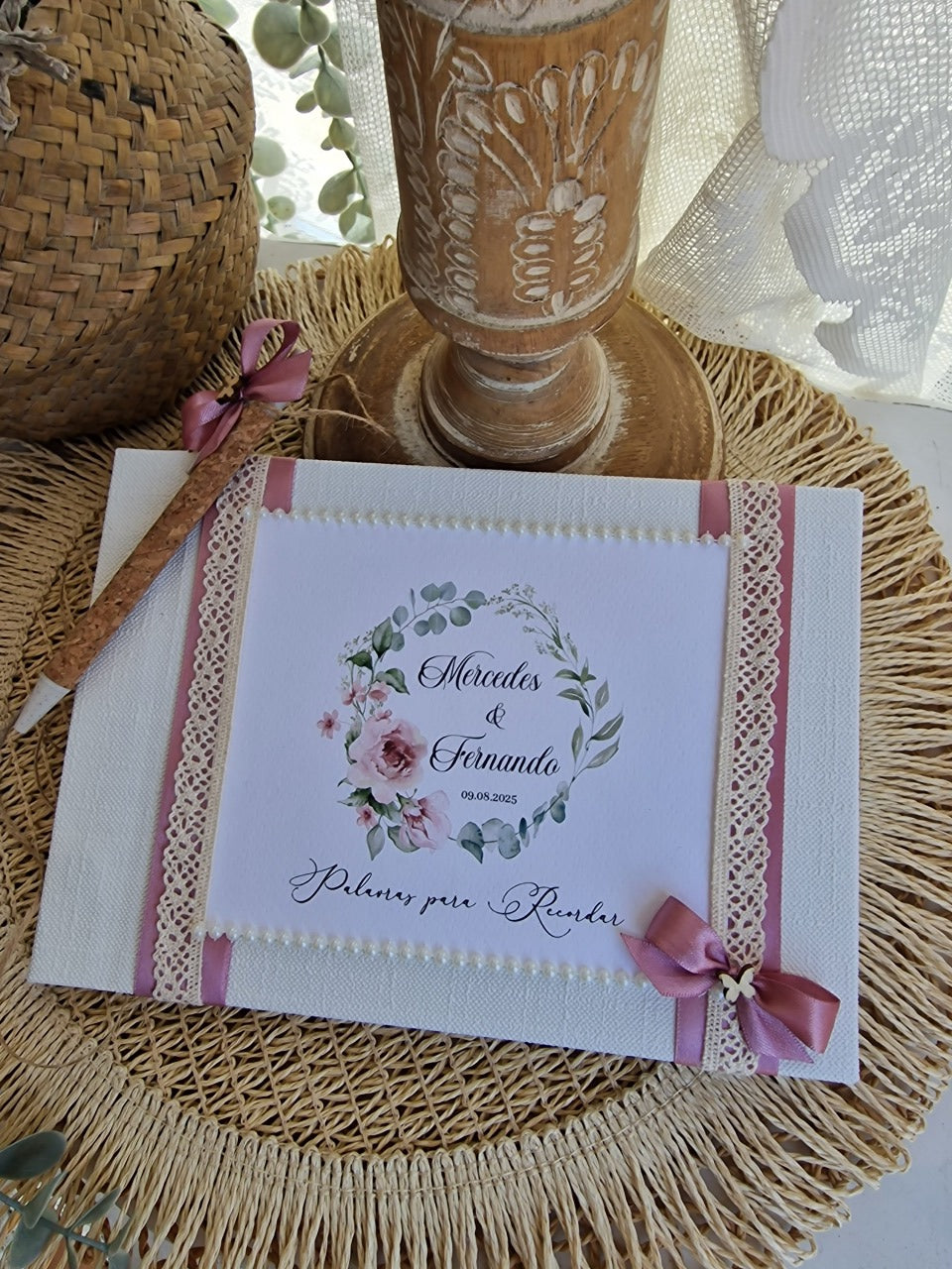 Livro de honra peónias rosas