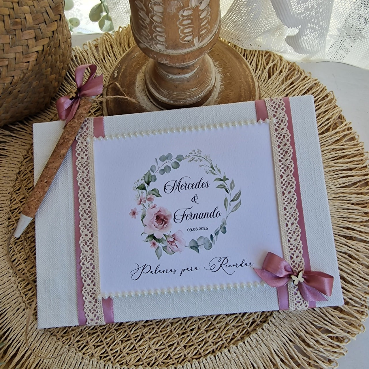Livro de honra peónias rosas