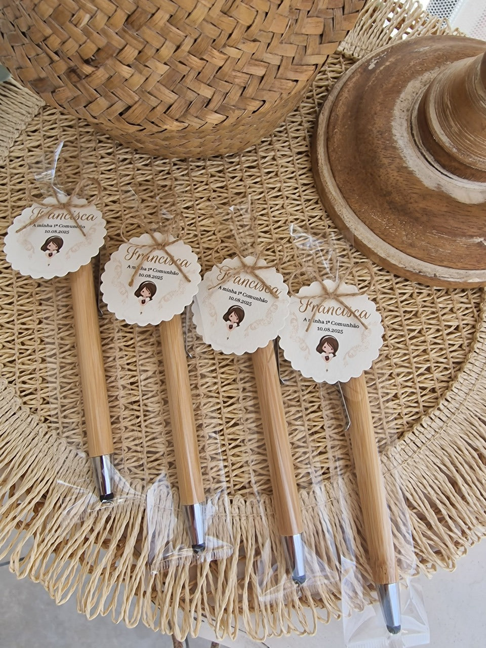 Canetas de bambu comunhão