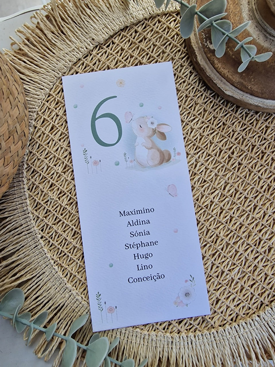 Placas para placar da coleção coelhinha