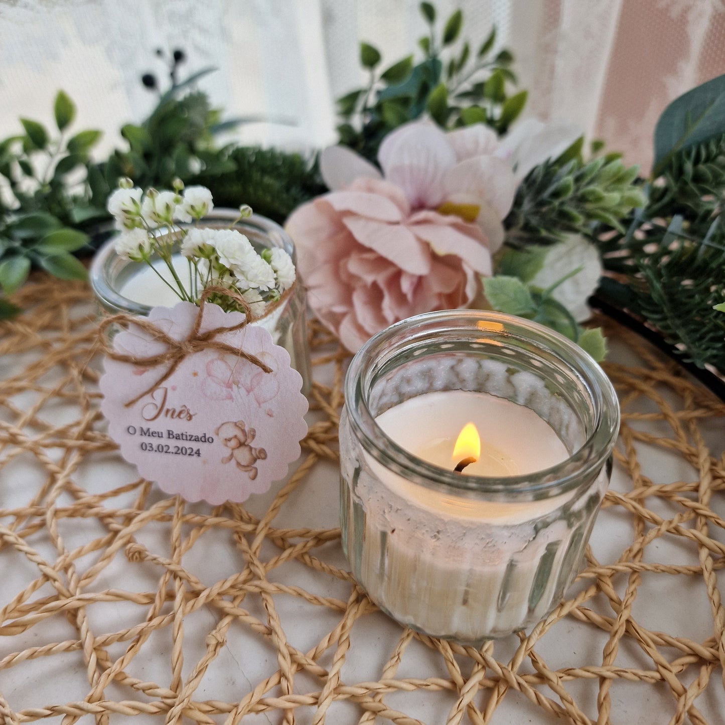 Velas cheirosas em frasco de vidros