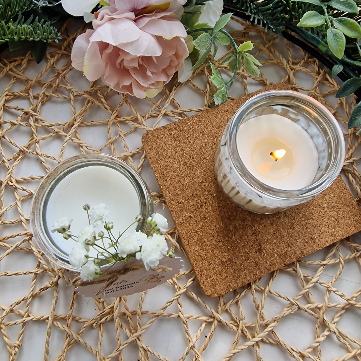 Velas cheirosas em frasco de vidros