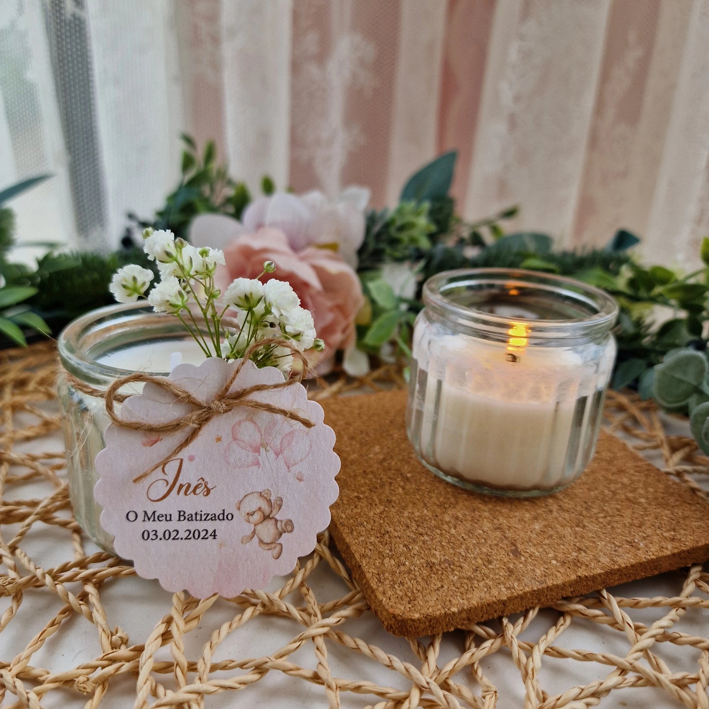 Velas cheirosas em frasco de vidros