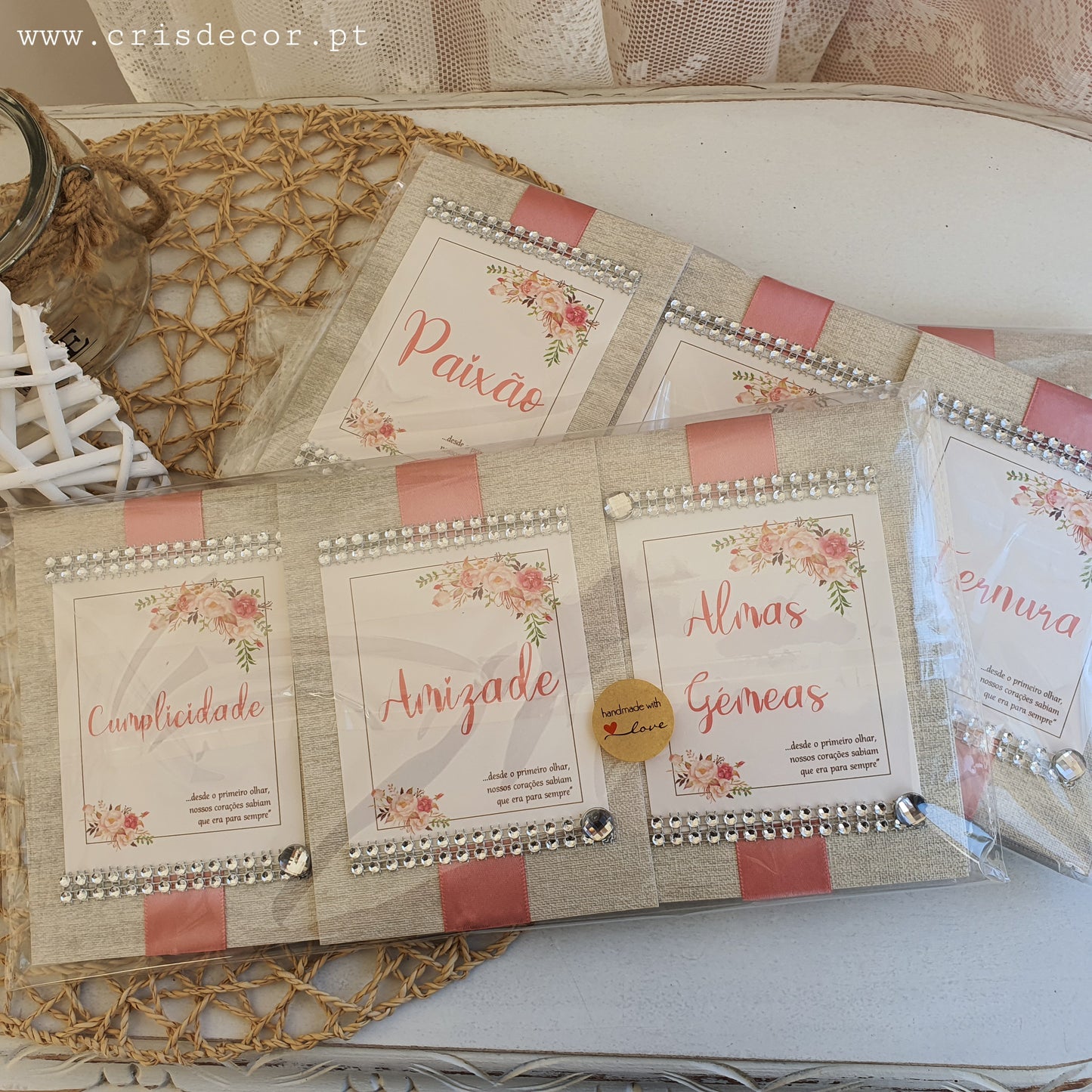 Marcadores  de mesa vintage 2018 Sentimentos