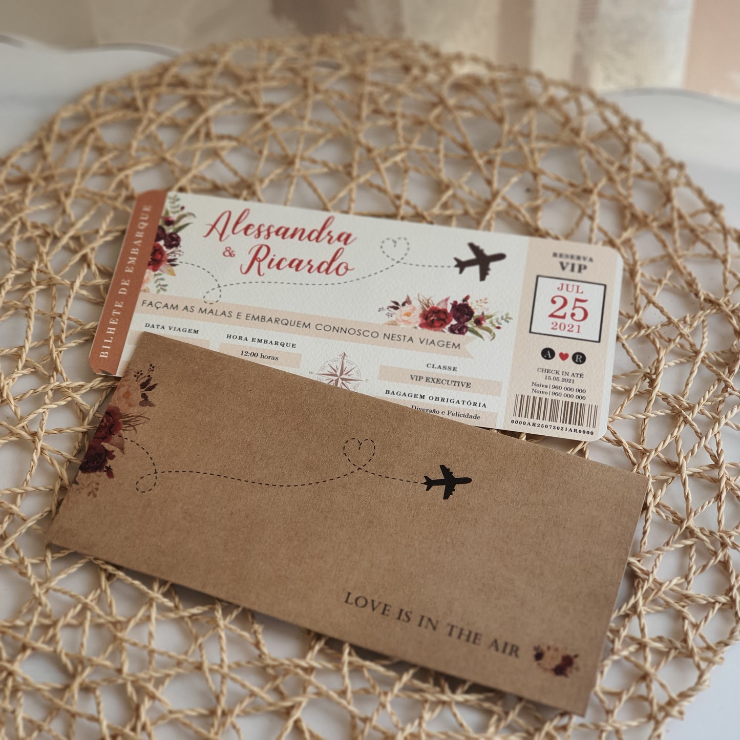 Convite viagens marsala