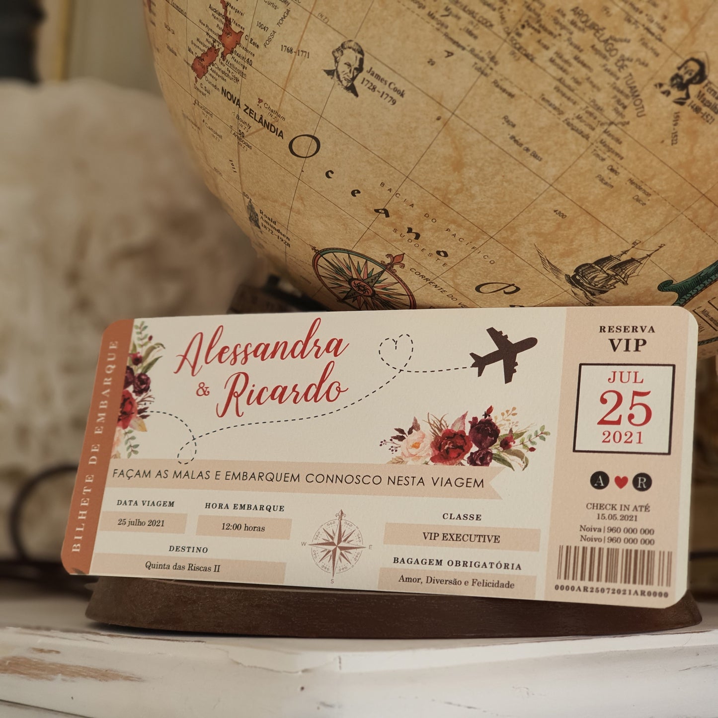 Convite viagens marsala