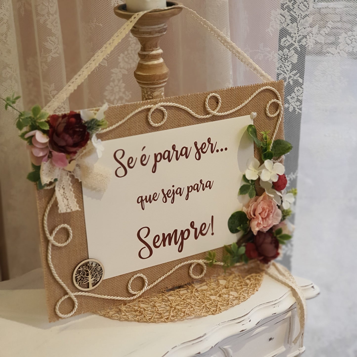 Plaque if it is meant to be... let it be forever rustic