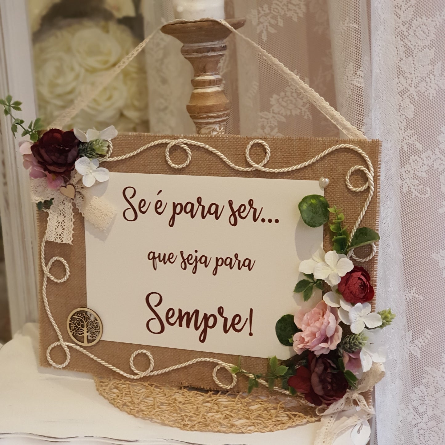 Plaque if it is meant to be... let it be forever rustic